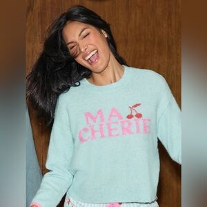 P.J. Salvage MA CHERIE Light Blue Snuggle Sweater